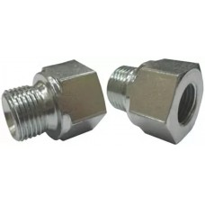 Переходник (копье-ниппель) 1/4внут - 3/8внеш, 500bar, оцинк.сталь R+M 57538
