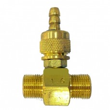 Регулируемый эжектор для моечных средств с форсункой 1,6, 310bar, 30l/min, 3/8внеш-3/8внеш МТМ 1140010128