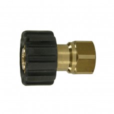 Переходник M22x1,5гайка - 1/4внут (удлиненный), 400bar, латунь R+M 56130